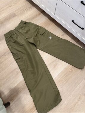 adidas Olive Green Elastic Waist Track Pants